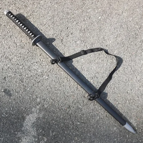 Vista 4 de Espada samurái Katana de acero al carbono de 41.3 pulgadas para cosplay, accesorios de rendimiento, decoración del hogar