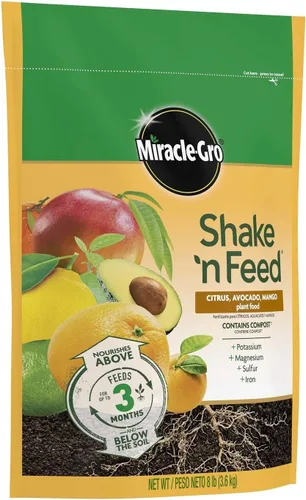 Vista 3 de Miracle-Gro Shake 'n Feed Alimento vegetal de cítricos, aguacate y mango, 8 libras (paquete de 4)
