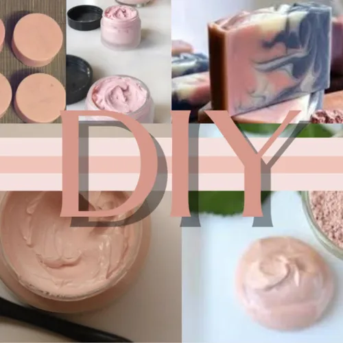 Vista 5 de Polvo de arcilla rosa francesa 100% natural, arcilla rosa para máscaras faciales, cremas, exfoliantes suaves y exfoliantes, y fabricación de jabón
