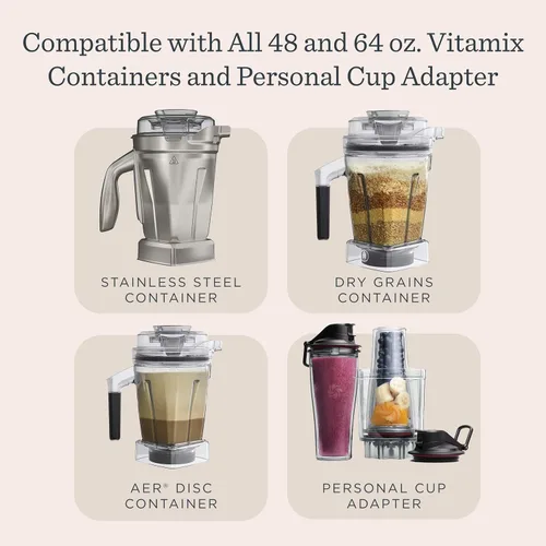 Vista 7 de Vitamix Explorian con programas, tres programas de mezcla, licuadora de grado profesional para batidos y más, aparato de cocina autolimpiante, Negro