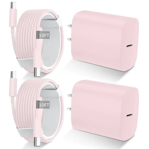 Vista 7 de Cargador para iPhone 16 15 Pro Max de carga rápida, bloque de carga USB C de 20 W para iPhone 16 15 con cable de carga tipo C de 3 metros