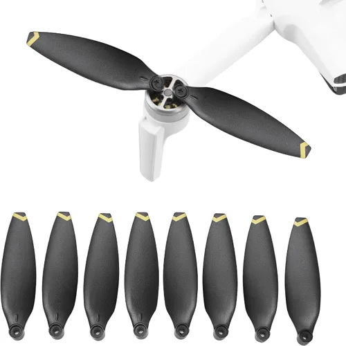 Vista 3 de Juego de hélice de mini dron, hélice de dron de bajo ruido, prueba de equilibrio dinámico, accesorios de repuesto de cuchillas de hélice para X8