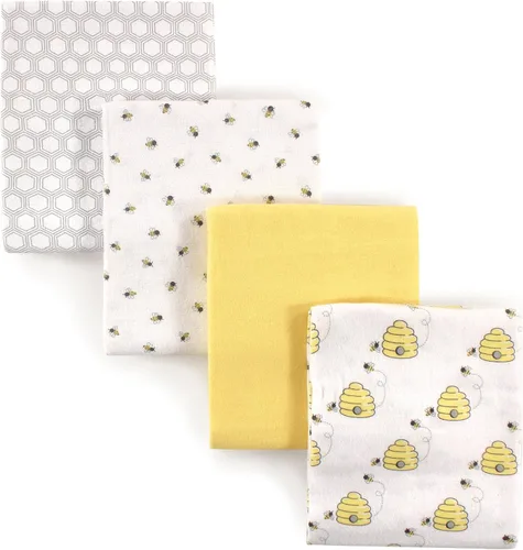 Vista 48 de Hudson Baby Mantas receptoras unisex de franela de algodón para bebé, avión, talla única