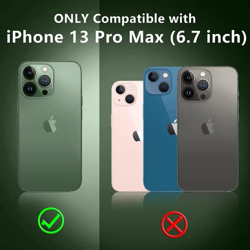 Vista 7 de Protector de pantalla de privacidad para iPhone 13 Pro Max con protector de lente de cámara, protección ocular antiluz azul, vidrio templado 9H