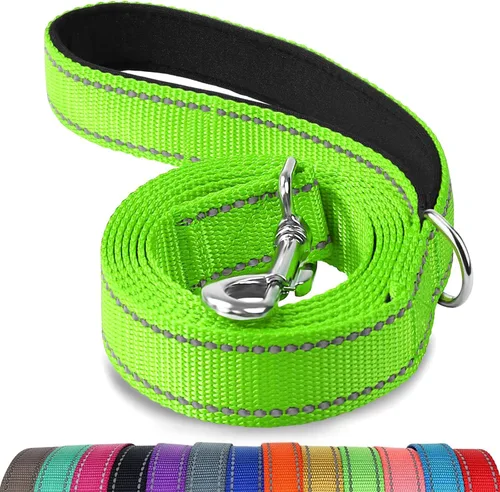 Vista 24 de Joytale - Correa reflectante de doble cara para perro, 6, 5 y 4 pies, resistente de nailon, asa acolchada, para pasear perros pequeños y medianos