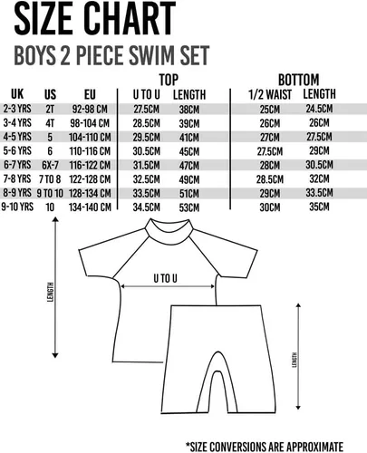 Vista 2 de Sonic The Hedgehog Boys Swimsuit Set Kids Blue 2 Piece T-Shirt & Swim Shorts Racing Checkers & Rings Swimming Costume