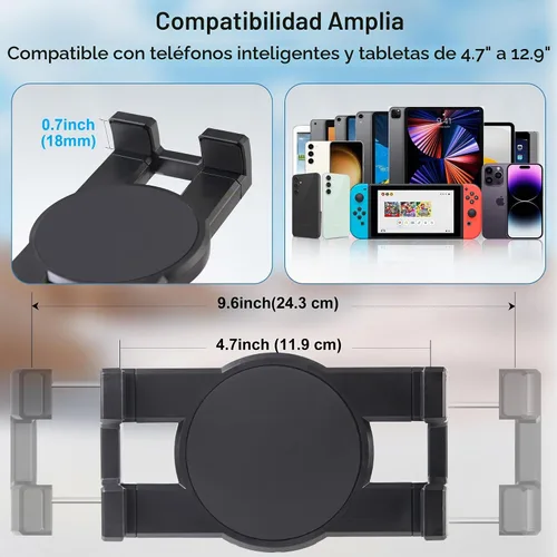 Vista 6 de Soporte para iPad debajo del gabinete, soporte para tableta de cocina