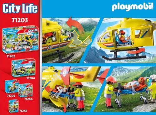 Vista 2 de Playmobil Helicóptero médico