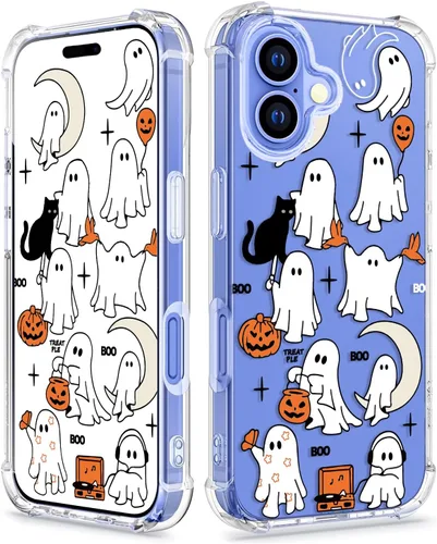 Vista 11 de Funda transparente de fantasma de Halloween (fantasma de Halloween, Google Pixel 7 Pro)