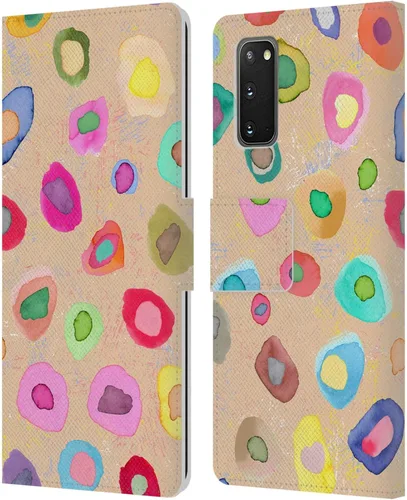 Vista 12 de Head Case Designs Officially Licensed Ninola Ditsy Flowers Yellow Nature Bold Leather Wallet Case Compatible with Samsung Galaxy A07 4G