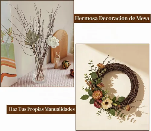 Vista 6 de SOUJOY 100 ramitas de abedul para jarrón, ramas de abedul secas naturales de 16 pulgadas, decoración artesanal de abedul para bricolaje, centros