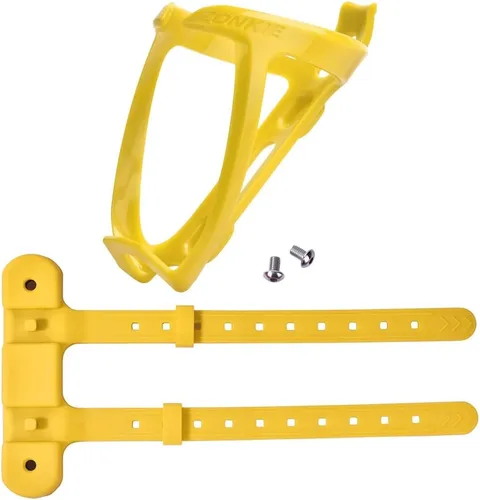 Vista 10 de Jaulas para botellas de bicicleta, soporte de botella de bicicleta de plástico con base de montaje de jaula (negro)