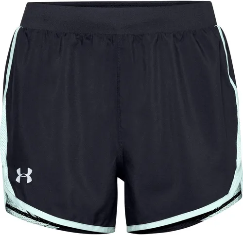 Vista 64 de Under Armour Women's Fly by 2.0 Running Shorts (027) negro / azul glaciar / reflectante