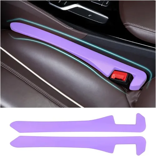 Vista 13 de Junecarp Paquete de 2 rellenos de espacio para asiento de automóvil, organizador flexible para evitar que los artículos se caigan, accesorios