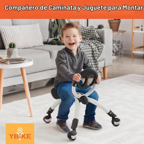 Vista 3 de YBIKE Pewi Bicicleta de Equilibrio para Niños Pequeños - Juguetes de Montar para Niños, Carro de Empuje para Bebé, Andador para Niños Pequeños de 9