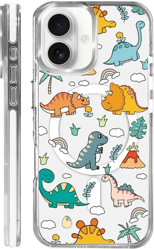Vista 32 de Funda para iPhone 13 Pro, transparente con bonito patrón de tiburón azul, compatible con Magsafe funda protectora suave para mujeres y niñas (blanco)