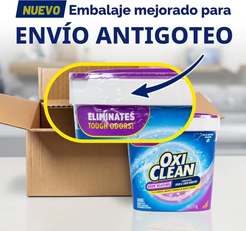 Vista 2 de OxiClean Odor Blasters - Polvo versátil para quitar manchas de olores y lavandería, 5 libras
