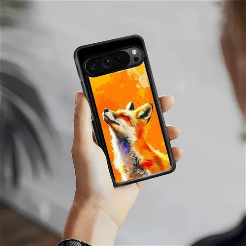 Vista 1916 de Compatible con Google Pixel 4A 5G Mobile Case Creative Acrylic Panel trasero Silicona Protección Grip especialmente diseñado para Google Pixel 4A 5G