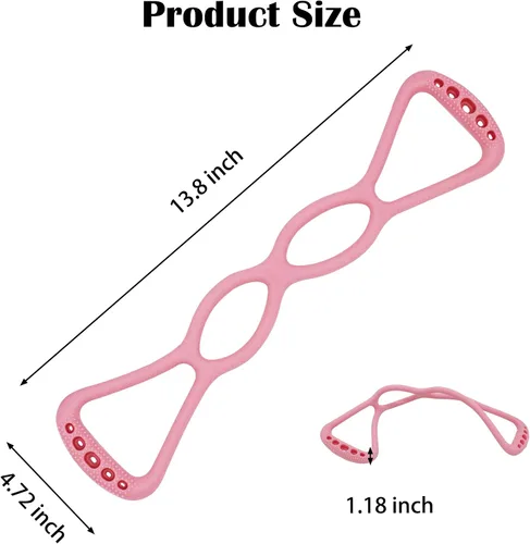 Vista 3 de Bandas de resistencia ajustables de 4 anillos para entrenar en casa, bandas de entrenamiento para mujeres y hombres, fitness, yoga, pilates
