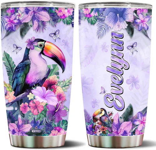 Vista 32 de Regalos personalizados de Beagle para mujeres, esposa, hija, mamá, niña, vaso de acero inoxidable aislado de 20 onzas, taza de viaje, taza de café