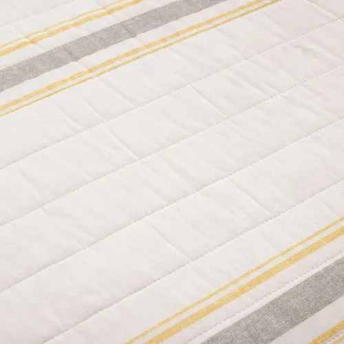 Vista 10 de Lush Decor Juego de edredón reversible a rayas de granja, juego de 2 piezas, individual XL, color negro, juego de ropa de cama de tamaño individual