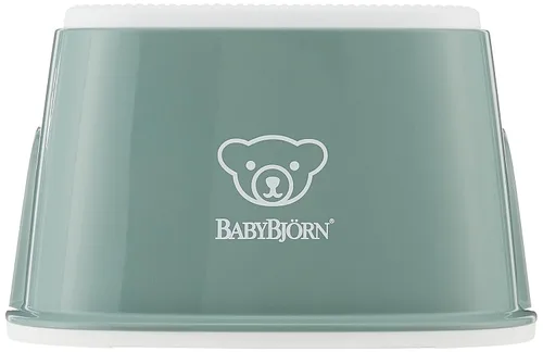 Vista 2 de BabyBjörn Taburete escalonado, verde oscuro/blanco