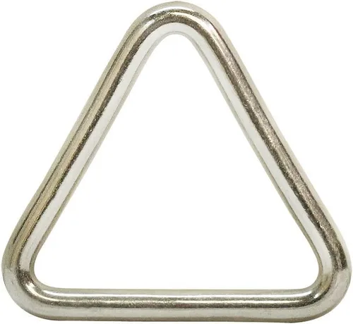 Vista 2 de 5 piezas de acero inoxidable 316 de grado marino 1/4 "x 2" anillo triangular soldado