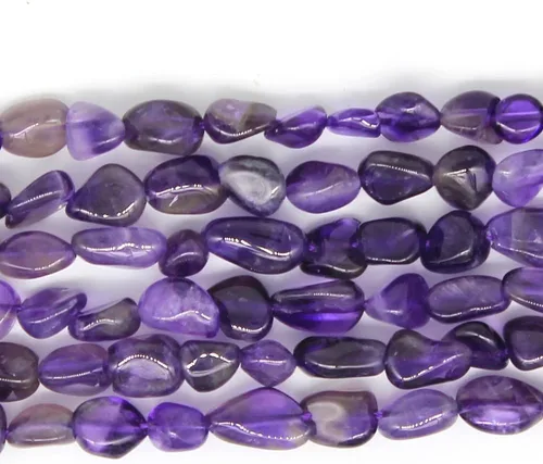 Vista 22 de MJDCB Cuentas de piedra de forma irregular natural de 8-10 mm, turquesa de África, piedras preciosas para sanación energética, para hacer joyas