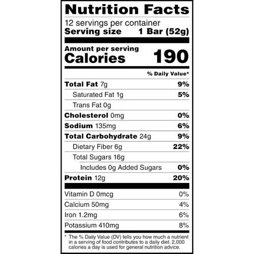 Vista 9 de RXBAR, Barrita de proteínas con chispas de chocolate, 1.83 onzas (paquete de 24), barritas de desayuno, aperitivo alto en proteínas