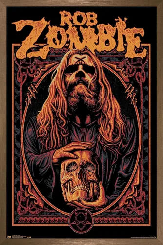 Vista 15 de Trends International Rob Zombie - Warlock Wall Poster, 14.725" x 22.375", Barnwood Framed Version