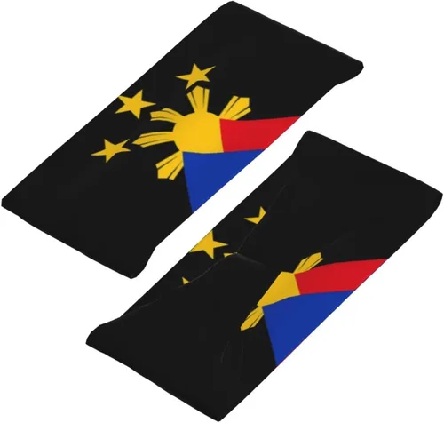Vista 4 de Diadema deportiva con la bandera de Filipinas para hombres y mujeres, para correr, ciclismo, yoga, fitness, entrenamiento