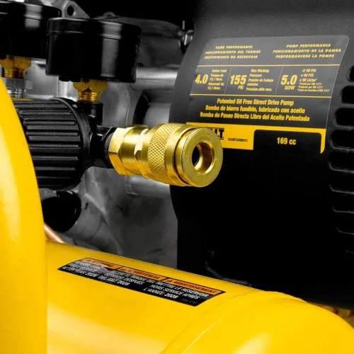 Vista 7 de DeWalt Compresor de aire de accionamiento directo del motor Honda sin aceite portátil de 4 galones (DXCMTA5590412)