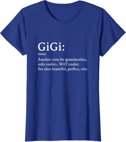 Vista 60 de Gigi Definition - Camiseta de regalo para abuela, cumpleaños y abuela, Negro