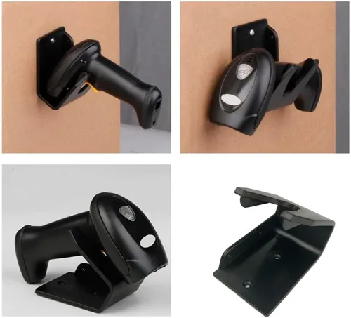 Vista 3 de Soporte de escáner de código de barras,Soporte universal para escáner de código de barras Soporte de montaje en pared Accesorios de lector de código