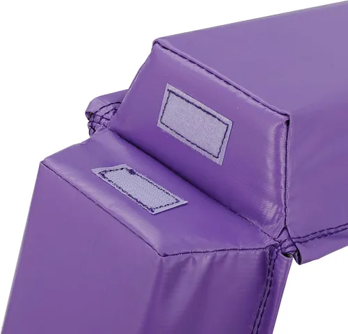 Vista 4 de Haz de equilibrio de 6 pies/9 pies para niños, haz de gimnasia plegable para el hogar, equipo de gimnasia plegable para niños y adultos, base