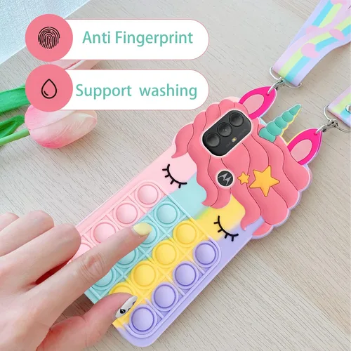 Vista 2 de nancheng Funda de silicona suave a prueba de golpes para Moto G Pure 2021/G Power 2022/G Play 2023, funda protectora de silicona antiarañazos
