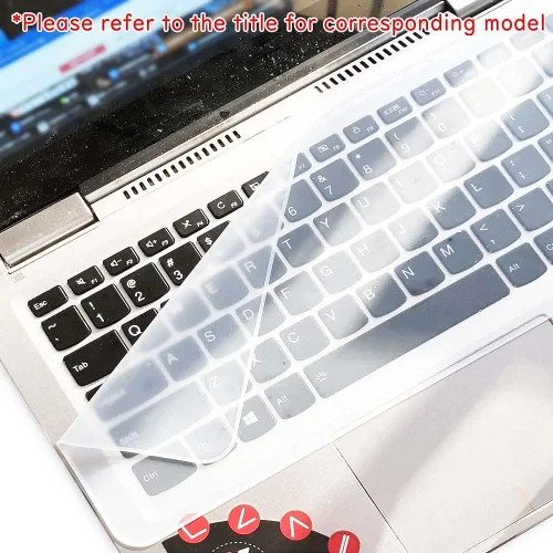 Vista 2 de Paquete de 2 protectores de película, compatibles con FUJITSU CELSIUS H920 de 17.3 pulgadas, funda protectora de silicona para teclado