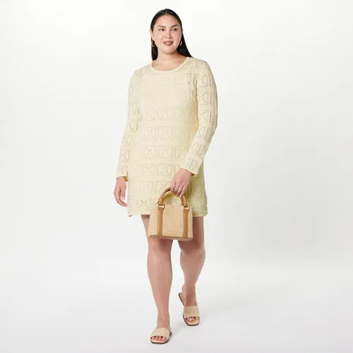 Vista 7 de The Drop Mini vestido de ganchillo Laney para mujer
