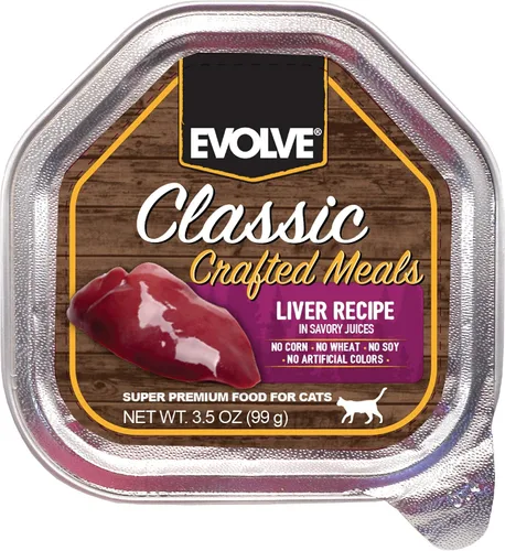Vista 17 de Evolve Comida clásica hecha a mano con receta de pollo para gatos (paquete de 15)