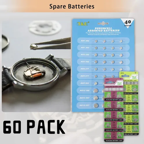 Vista 4 de Kit de reparación profesional de relojes, kit de repuesto de batería para GLDCAPA Watch, herramientas de reparación de relojes con funda