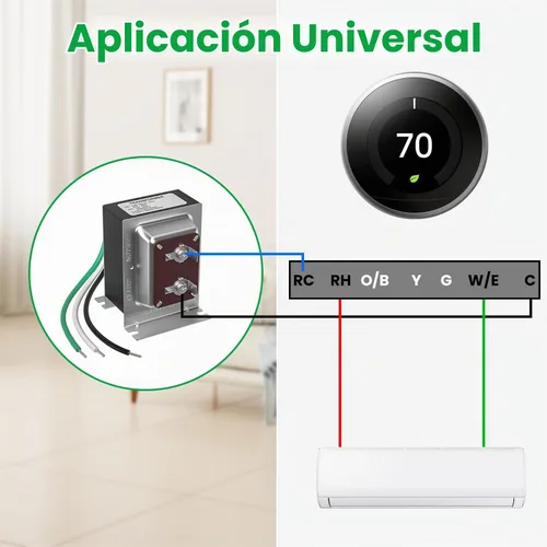 Vista 9 de Transformador de timbre de 16 V 30 VA compatible con timbre de video con anillo con cable, pieza de repuesto para timbre de puerta transformador