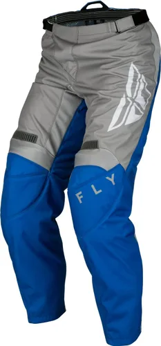 Vista 2 de Fly Racing 2023 F-16 Azul/Gris - Conjunto de equipo de moto para adultos, incluye pantalón y camiseta, talla M, pantalones de 38'' de cintura
