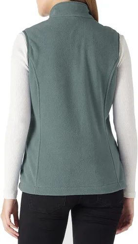 Vista 2 de Outdoor Ventures Chaleco de forro polar con cremallera para mujer, con bolsillos, cálido chaleco sin mangas para otoño e invierno
