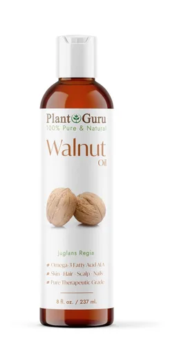 Vista 10 de Plant Guru Aceite de nuez, 4 onzas líquidas, prensado en frío, 100% puro natural, hidratante para el crecimiento de la piel, el cuerpo, la cara