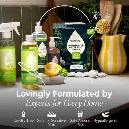 Vista 5 de Puracy Removedor de manchas para ropa de bebé y pañales de tela, artículos esenciales imprescindibles para bebés recién nacidos, spray de lavandería