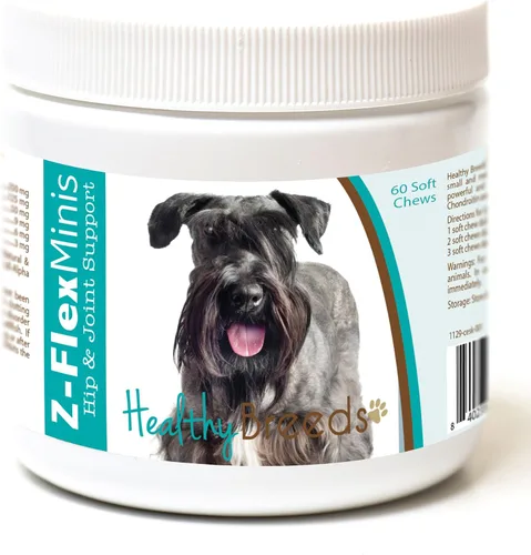 Vista 99 de Healthy Breeds Affenpinscher Z-Flex Minis - Masticables suaves para cadera y articulaciones, 60