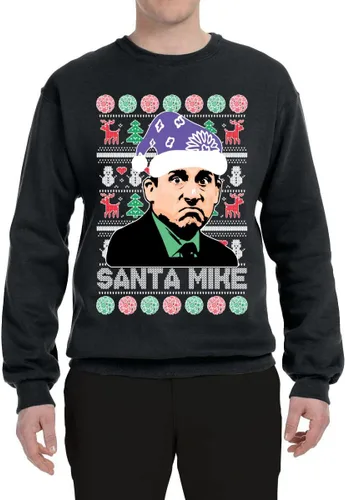 Vista 3 de Wild Bobby Santa Mike Michael Scott The Office Ugly Christmas Sweater Unisex Crewneck Graphic Sweatshirt
