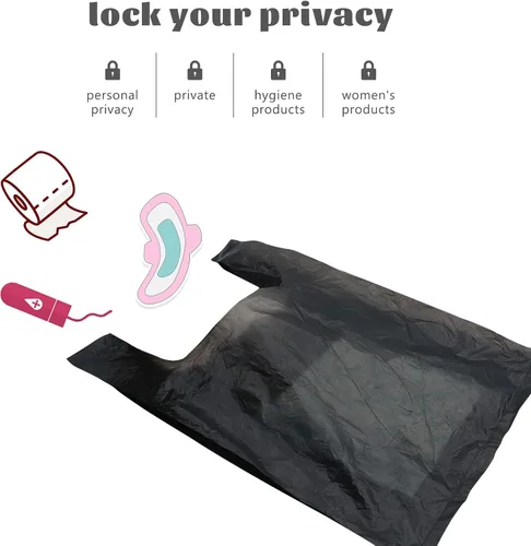 Vista 3 de Bolsas de servilletas sanitarias, 300 bolsas de eliminación personal para mujeres, servilletas sanitarias, productos femeninos (300)