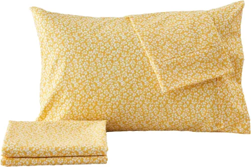 Vista 9 de Great Bay Home - Juego de sábanas y fundas de almohada estampadas, 3 piezas, tamaño individual, de microfibra con estampado floral - Sábanas