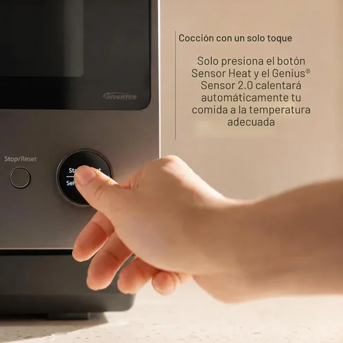 Vista 8 de Panasonic Microondas japonesas, 1.0 pies cúbicos 1200 W de diseño limpio Horno de microondas de encimera con sensor Genius 2.0 de cocción